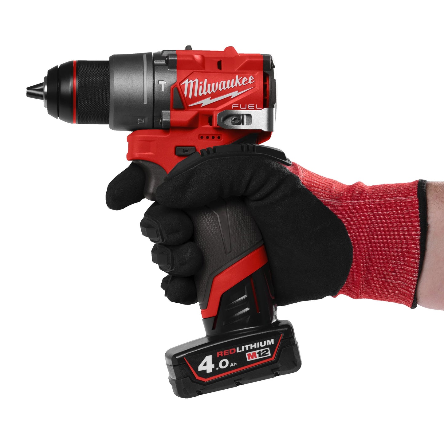 Milwaukee M12 FID2 Fuel 12V Impact Drill + two 2Ah batteries + Milwaukee charger