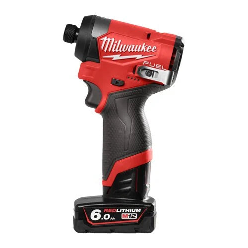 Milwaukee M12 FID2 Fuel 12V Impact Drill + two 2Ah batteries + Milwaukee charger